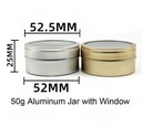 aluminum jar 50g-b