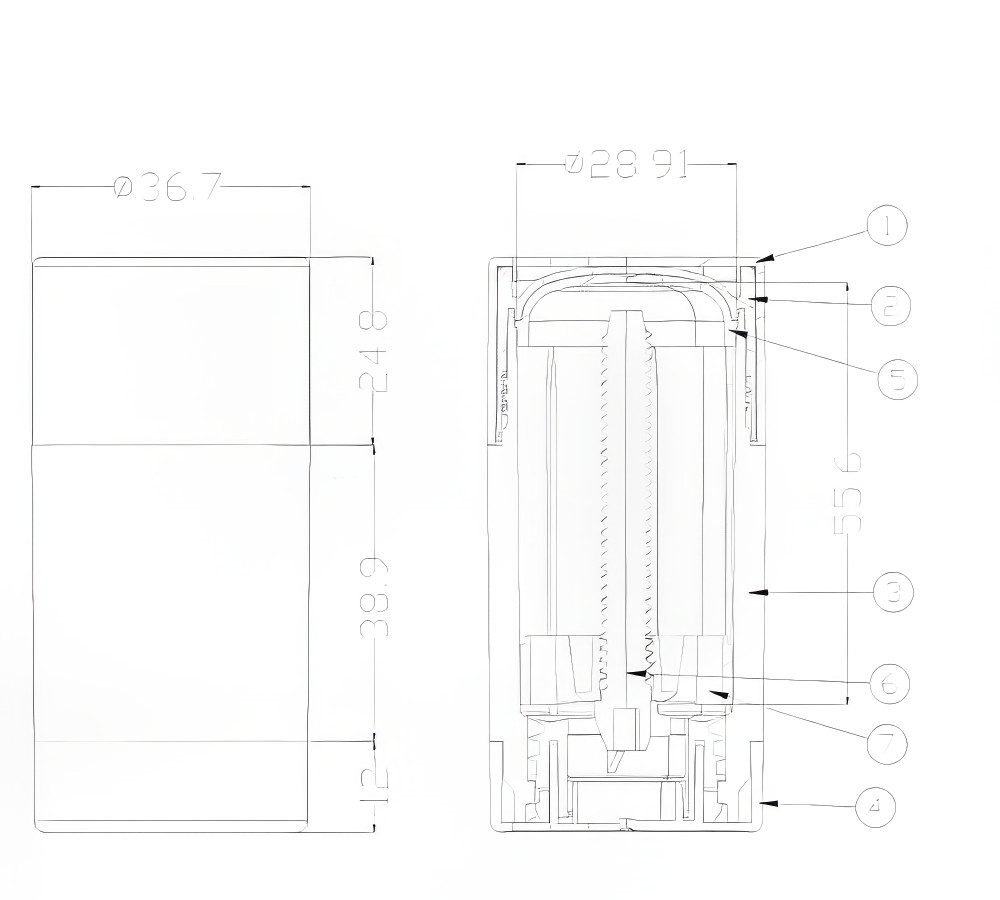 airless bottle D079