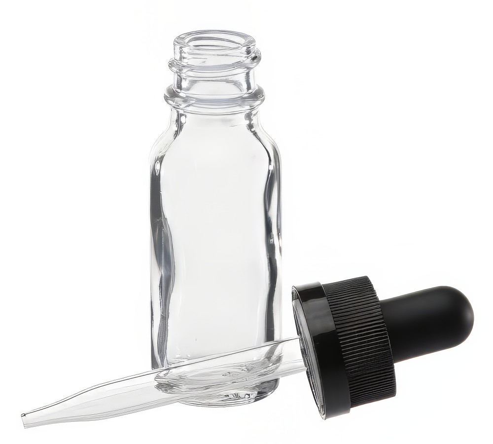 clear bottle 0.5oz